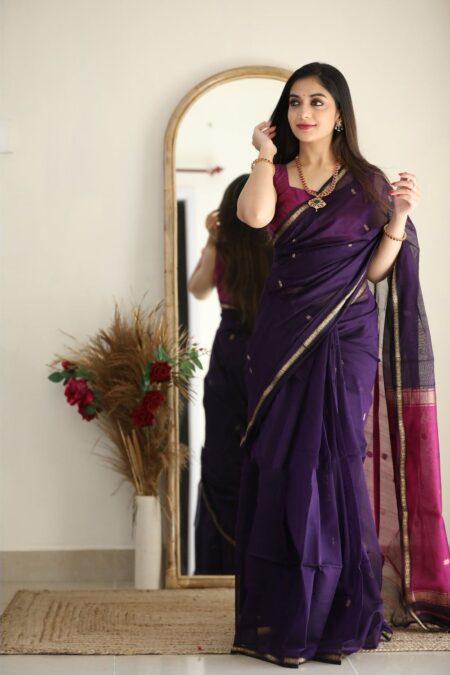 Cotton Saree with Rich Pallu & Jacquard Work
